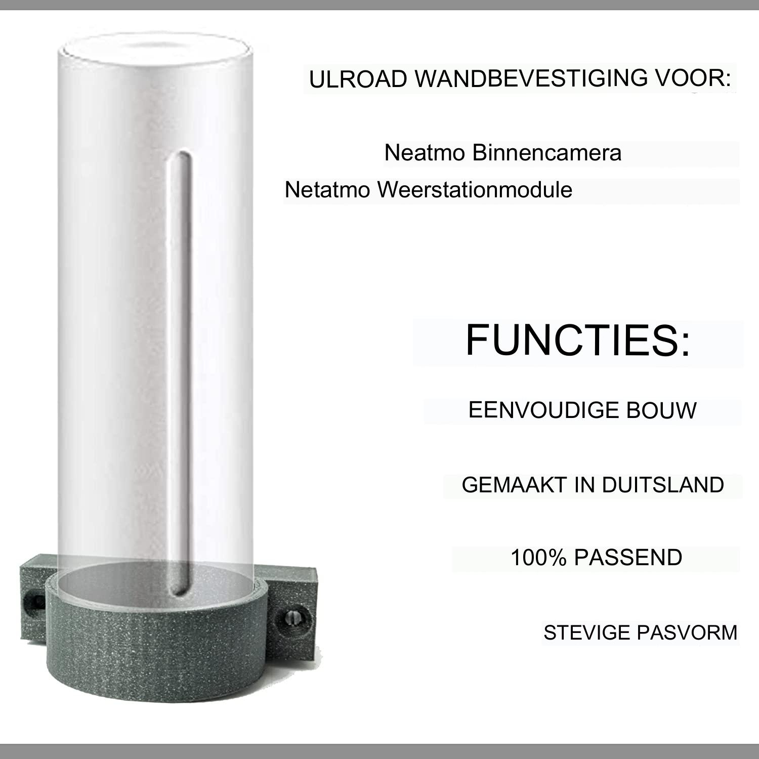 ULROAD Wandhouder Geschikt Voor Netatmo Welcome Bewakingscamera Of