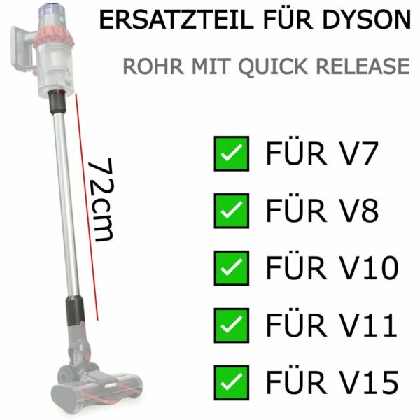 Maxorado vloerzuigmond + buis + meubelzuigmond + lange spleetzuigmond zuigborstel, geschikt voor Dyson V7 V8 V10 V11 V15 accessoire-set stofzuiger zuigmond borstel - Afbeelding 9