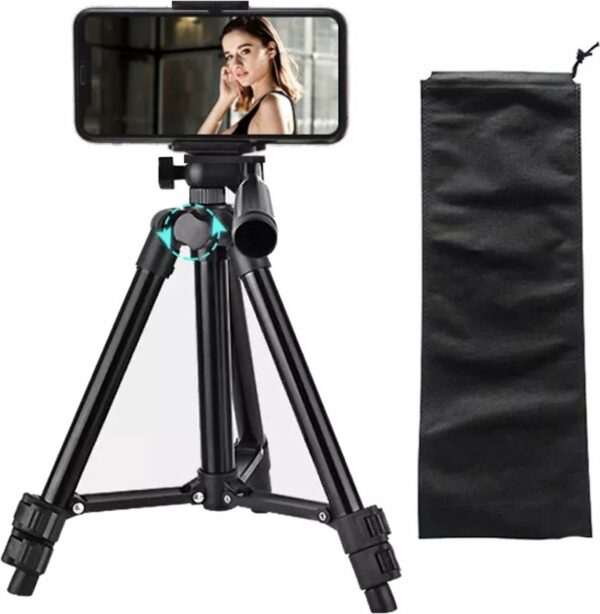 TronicXL Tripod professioneel statief geschickt voor smartphones iPhones statiefhouder adapter tafel van 30-60 cm, Apple iPhone, tripod, houder, fotovideo, tafelstatief, studiostatief, zwengelstatief, smartphone, tafelstandaard