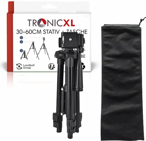 TronicXL Tripod 30-60cm statief met waterpas tafel projector mini beamer statief mount stand Tripod TR-TRIPOD-X1BEAM - Afbeelding 2