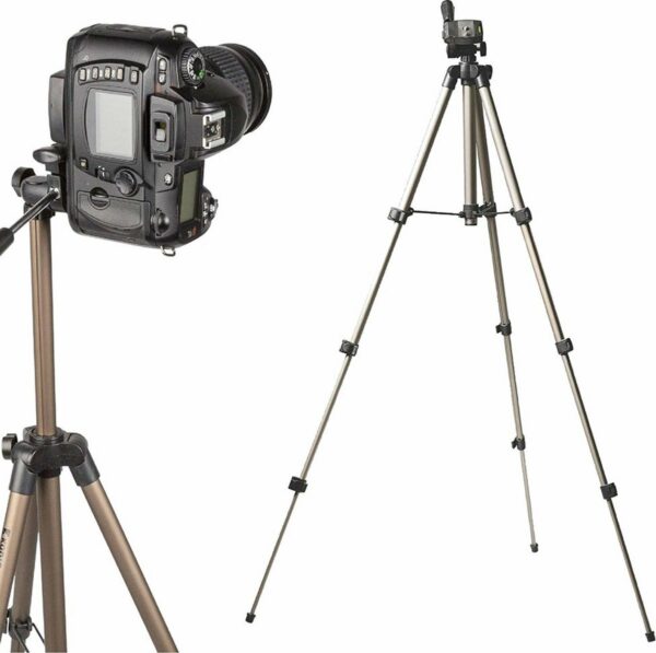 TronicXL Tripod 19N universeel camera statief 105cm geschickt voor Canon Fuji Nikon Samsung Rollei Sony Canyon Videostatief Fotostatief compacte draagtas waterpas statief Tripod