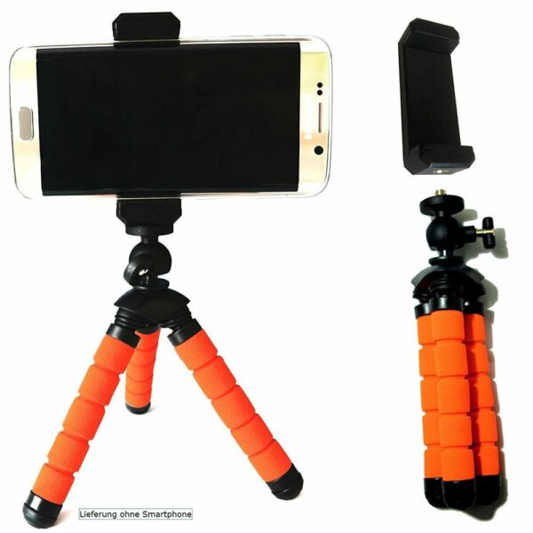 EUROSELL 13cm Mini Premium Statief flexibel Video/Foto Tafelhouder geschikt voor Android Smartphone/Apple iPhone 4 5 6 7 S PLUS/Samsung Galaxy S 4 5 6 7 8