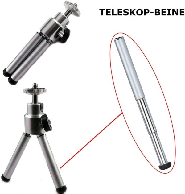 TronicXL Tripod 10 statief standaard voor mini video beamer geschickt voor WiMiUS TOUMEI Merisny QKK OTHA Android Aiptek VanKYO Leisure Apeman VicTsing Yaufey DXJ ELEPHAS 4500 Artlii vivitek Qumi - Afbeelding 5