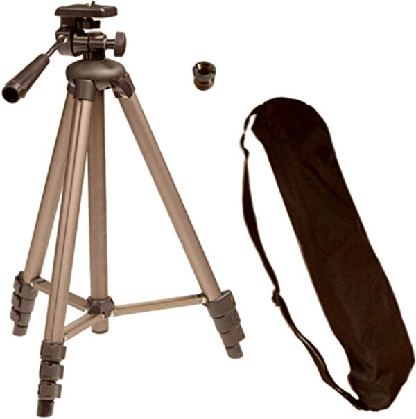 TronicXL 360° Tripod 21 camerastatief statief DSLR aluminium 130 cm voor camera universeel, geschikt voor AgfaPhoto Selecta 16 Precisa 1430 Sensor 500D - Afbeelding 4