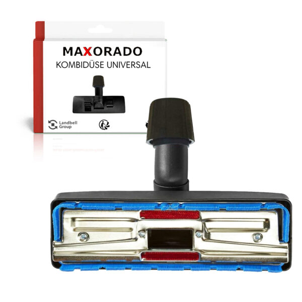 Maxorado Combimondstuk stofzuiger 30-40 mm universele stofzuigermondstuk Blueline anti-allergy compatibel met reserveonderdeel geschikt voor Kärcher Miele Siemens vloerzuigmond voet mondstuk geschikt voor Stier Masko Bosch Parkside accessoires