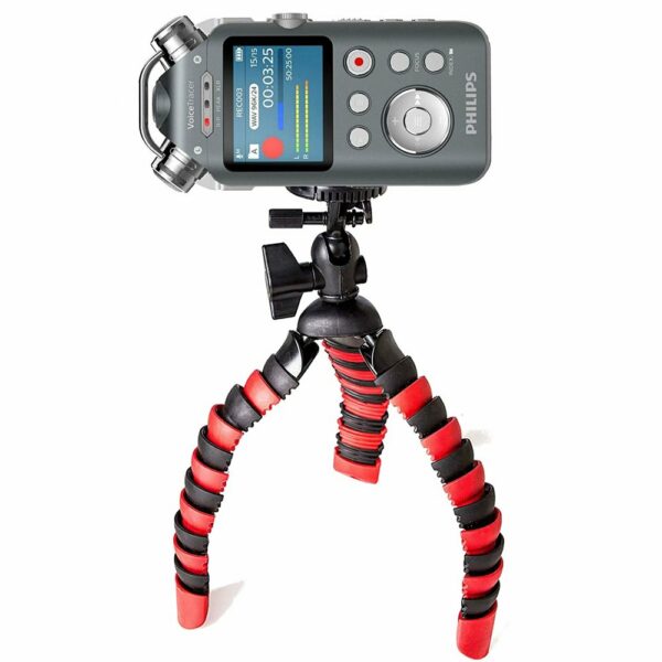 TronicXL Profi TRIPOD 1 Flexibel statief voicerecorder audiorecorder recorder 1/4 inch bijv. geschickt voor Roland Philips Tascam Sony Olympus Zoom H4n Pro H5 H6 mobiele recorder H2n houder draagbar - Afbeelding 3