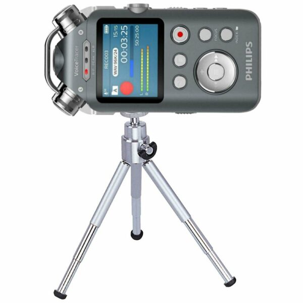 TronicXL tripod Professional tafel STATIEF 15cm statief dictafoon audiorecorder opnameapparaat 1/4 inch bijv. geschickt voor Roland Philips Tascam Sony Olympus Zoom H4n Pro H5 H6 mobiele recorder H2n houder tripod