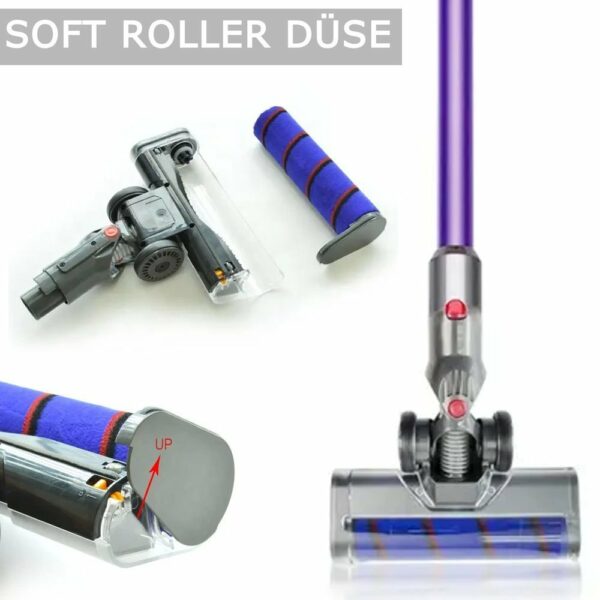 Maxorado Turbo borstel + buis + bekledingsmondstuk + Flexibele XL spleetzuigmond zuigborstelopzetstuk geschickt voor Dyson V7 V8 V10 V11 V15 Accessoireset Stofzuiger - Afbeelding 4