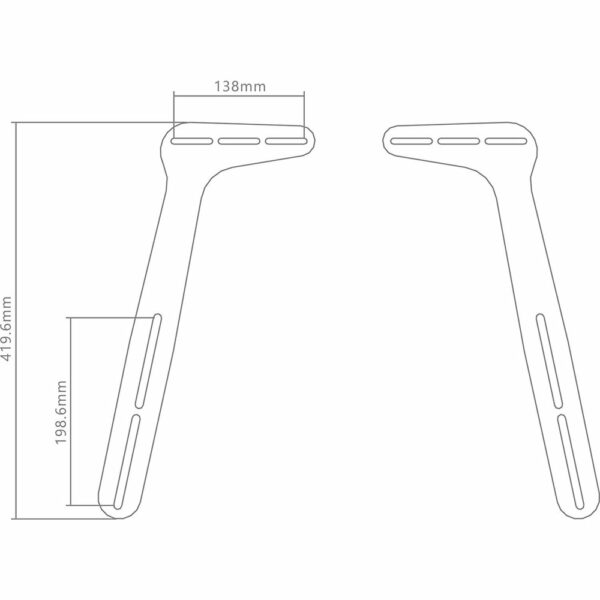 EUROSELL TV Soundbar houder ophanging beugel montage voor luidspreker - Houder voor de soundbar voor montage aan de tv - Afbeelding 3