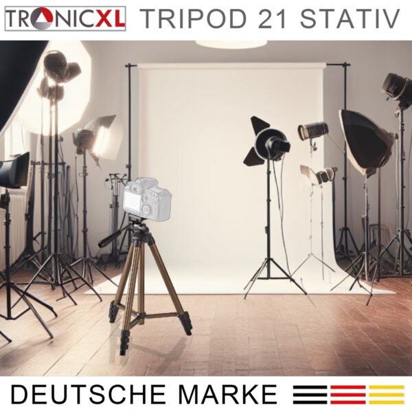 TronicXL Tripod 21W statief voor webcam, geschikt voor Logitech C920 Brio 4K C925e C922x C922 C930e C930 C615 camera geschikt voor Microsoft - Afbeelding 9