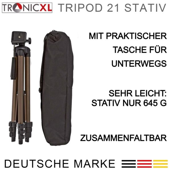 TronicXL Tripod21P Projector Beamer statief houder standaard bijv. voor geschikt voor BenQ Asus Acer Epson Sony Panasonic Philips WiMiUS TOUMEI Merisny QKK OTHA Android Aiptek - Afbeelding 6