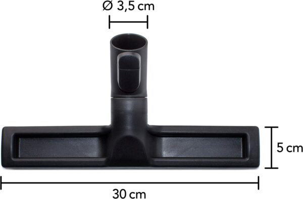 Maxorado Stofzuiger vloerzuigmond voor harde vloeren geschikt voor MIELE, Parketzuigmond, natuurlijk haar, parketborstel, vloerzuiger, parkeerfunctie, geschikt voor Miele Tango Plus Airteq Powerline Ecoline - Afbeelding 4