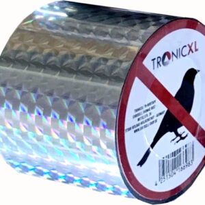 TronicXL 5 Stuks Premium vogelbeschermingsband tegen vogels, duiven, kraaien, raven - vogelafstotend, afschrikking, reflecterend, dubbelzijdig vogelafweer, tape, afschrikking, vogelverschrikker – beschermings band