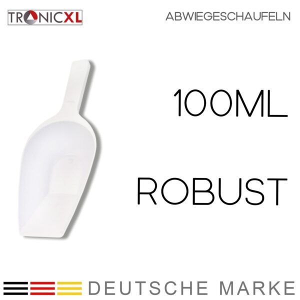 TronicXL 10 stuks kunststof schepjes 100 ml – Doseerschep voor kruiden, poeders, specerijen, voeding, zaden en meer - Afbeelding 4