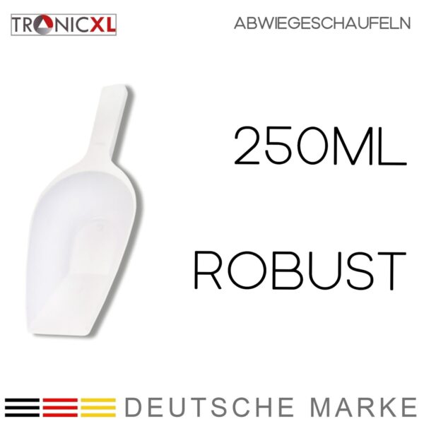 TronicXL 10 stuks kunststof schepjes 250 ml – Doseerschep voor kruiden, poeders, specerijen, voeding, zaden en meer - Afbeelding 3