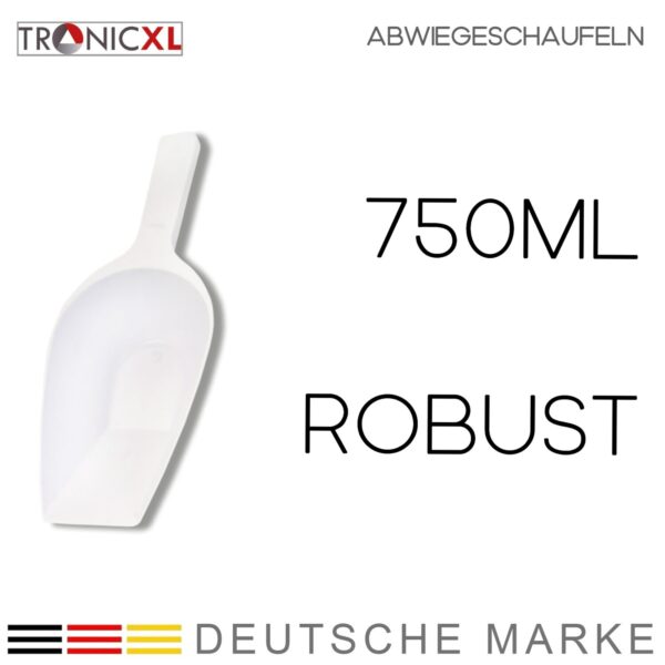 TronicXL 10 stuks kunststof schepjes 750 ml – Doseerschep voor kruiden, poeders, specerijen, voeding, zaden en meer - Afbeelding 3